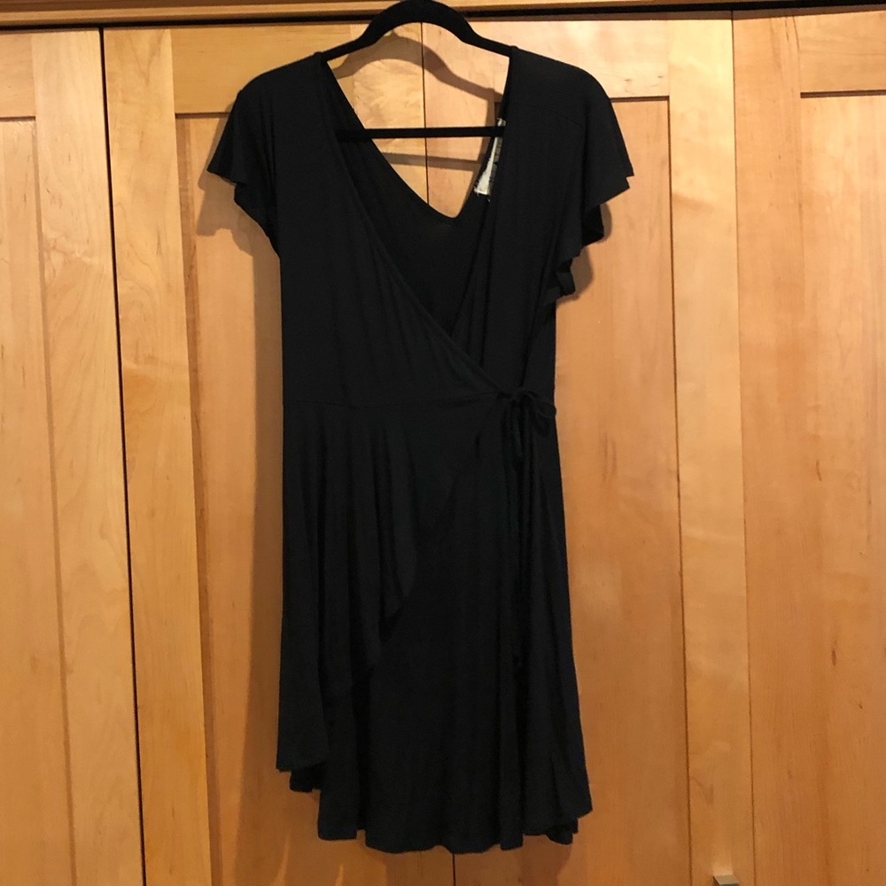 Beautiful black jersey summer dress.